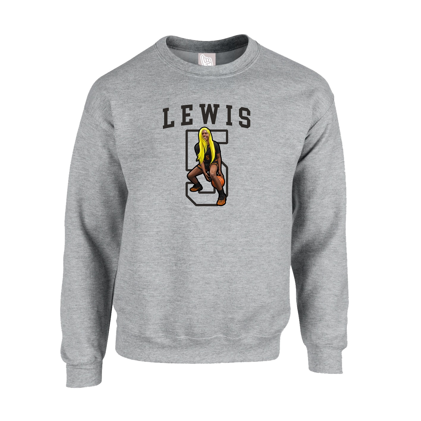 Fleece Crew — Shirsey in Grey