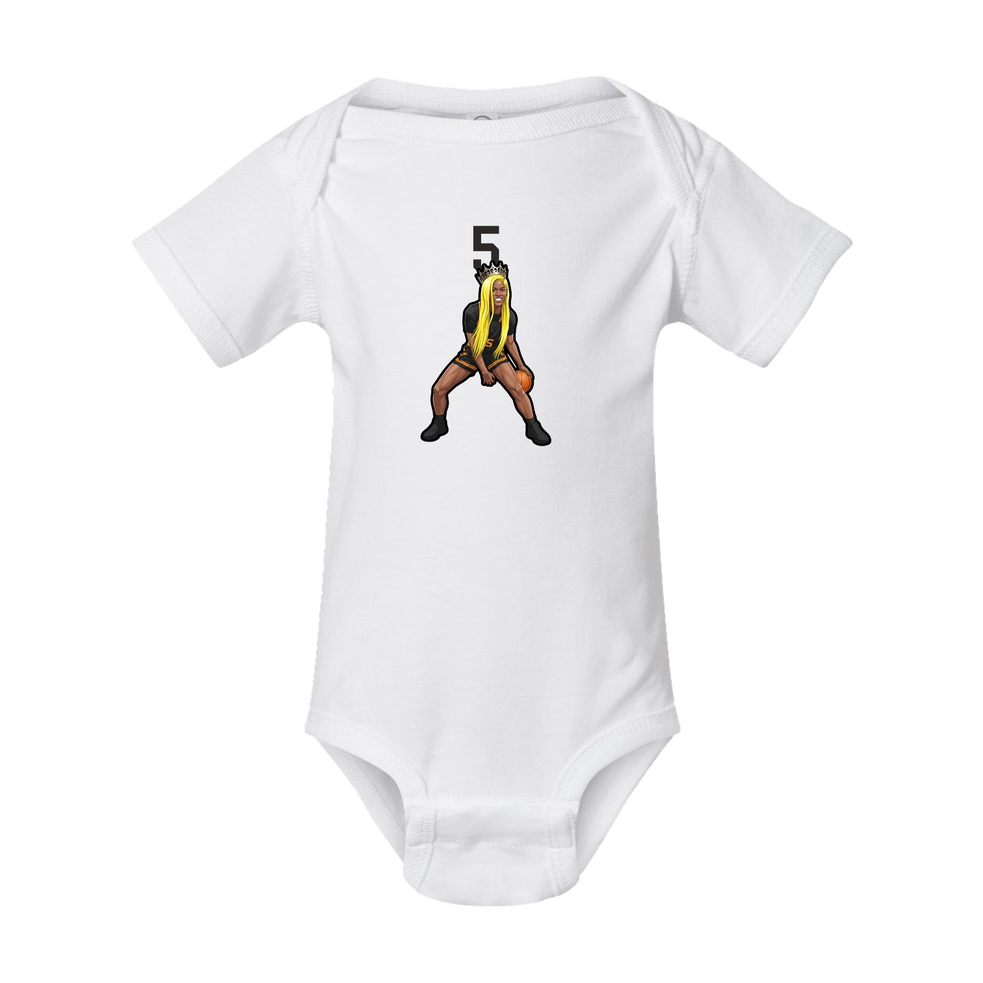 Baby Onesie — Number Top in White