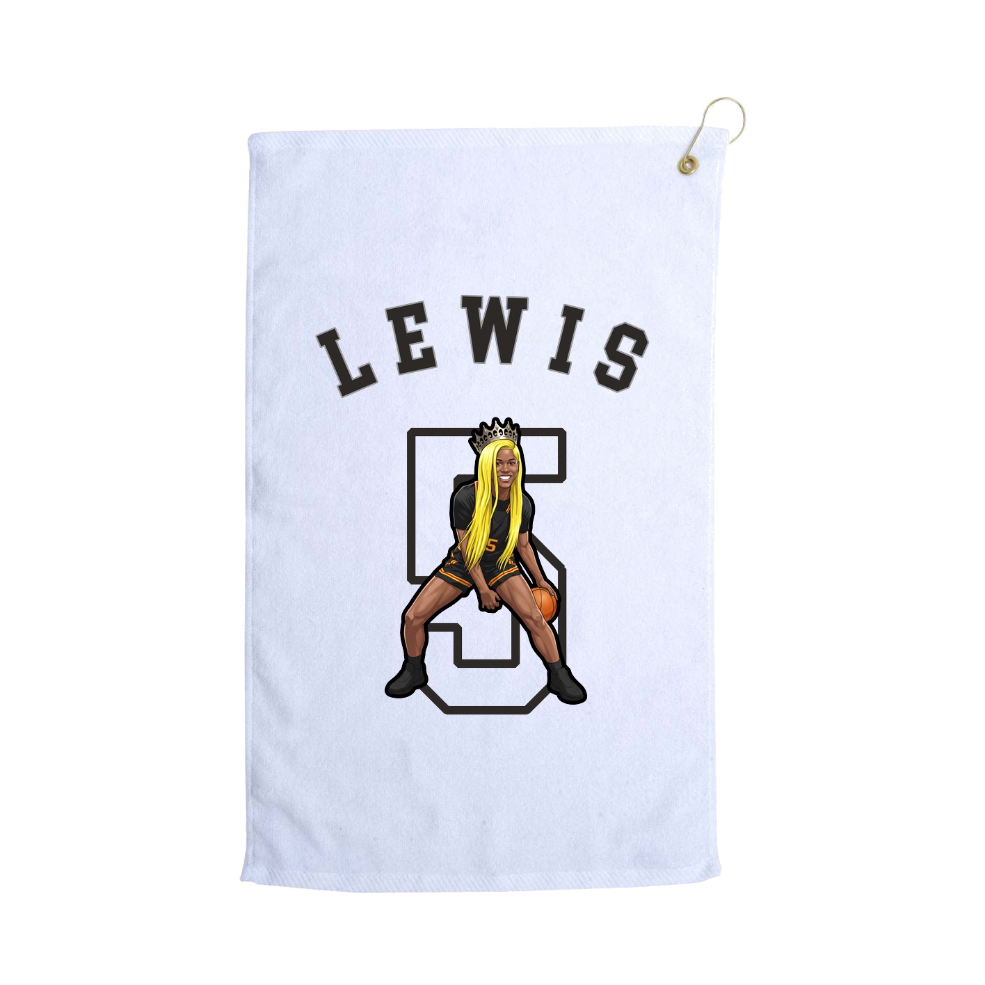 Golf Towel — Shirsey Arch in White
