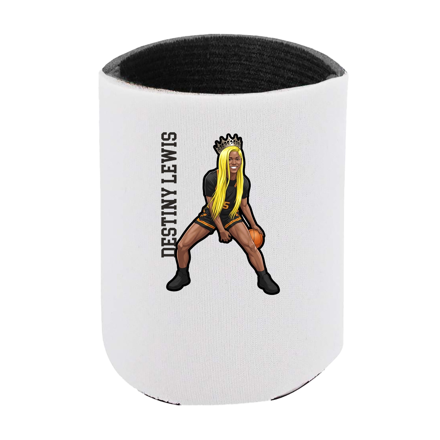 Can Holder — Name Vertical in White