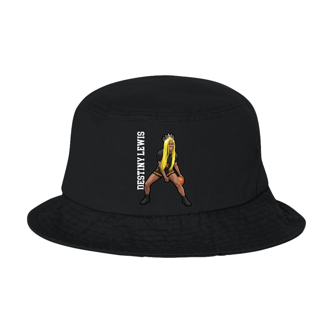Bucket Cap — Name Vertical in Black