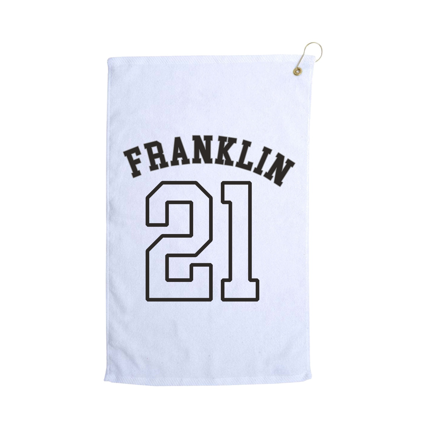 Golf Towel — Shirsey Arch in White