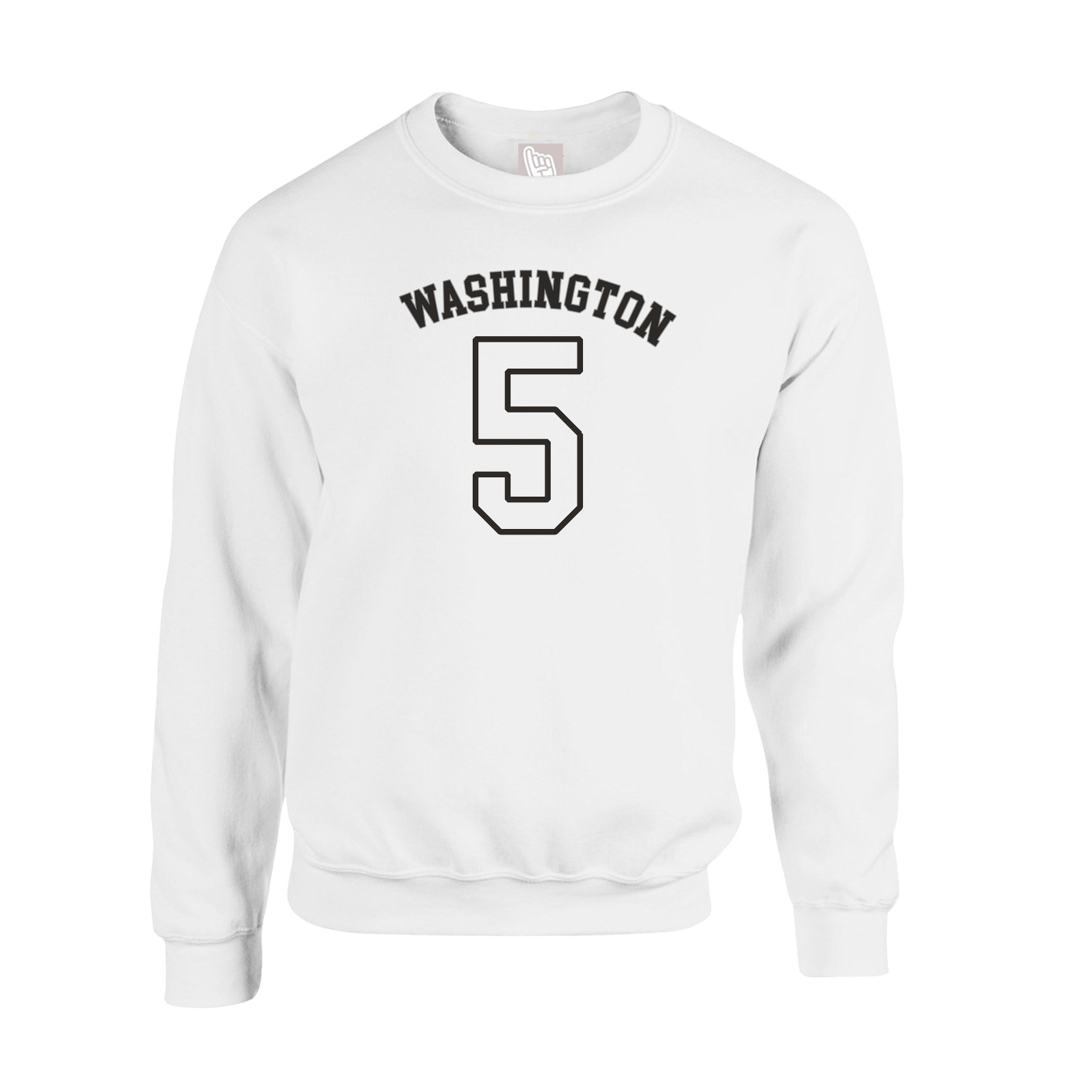 Fleece Crew — Shirsey Arch in White