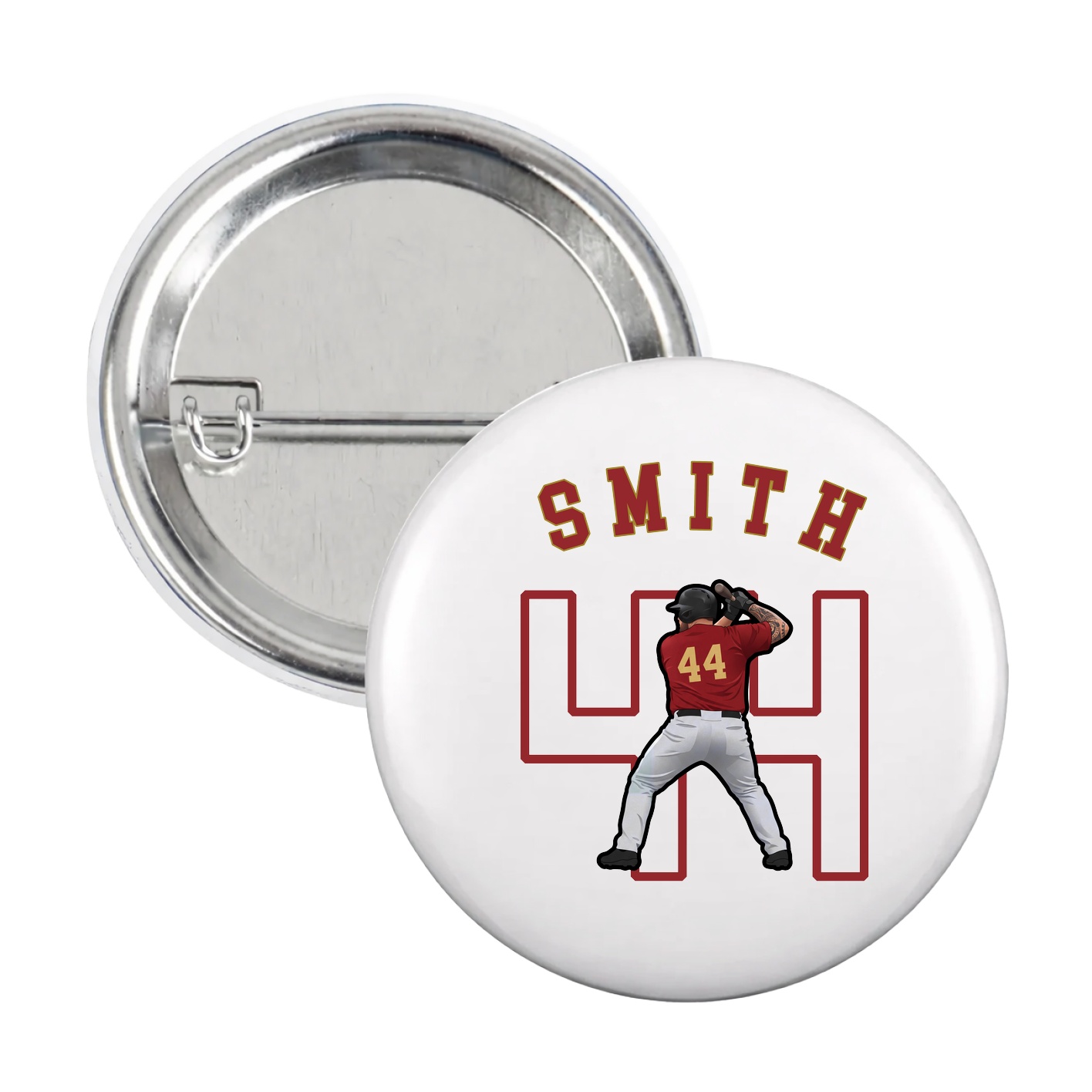 Game Day Button — Shirsey Arch in White