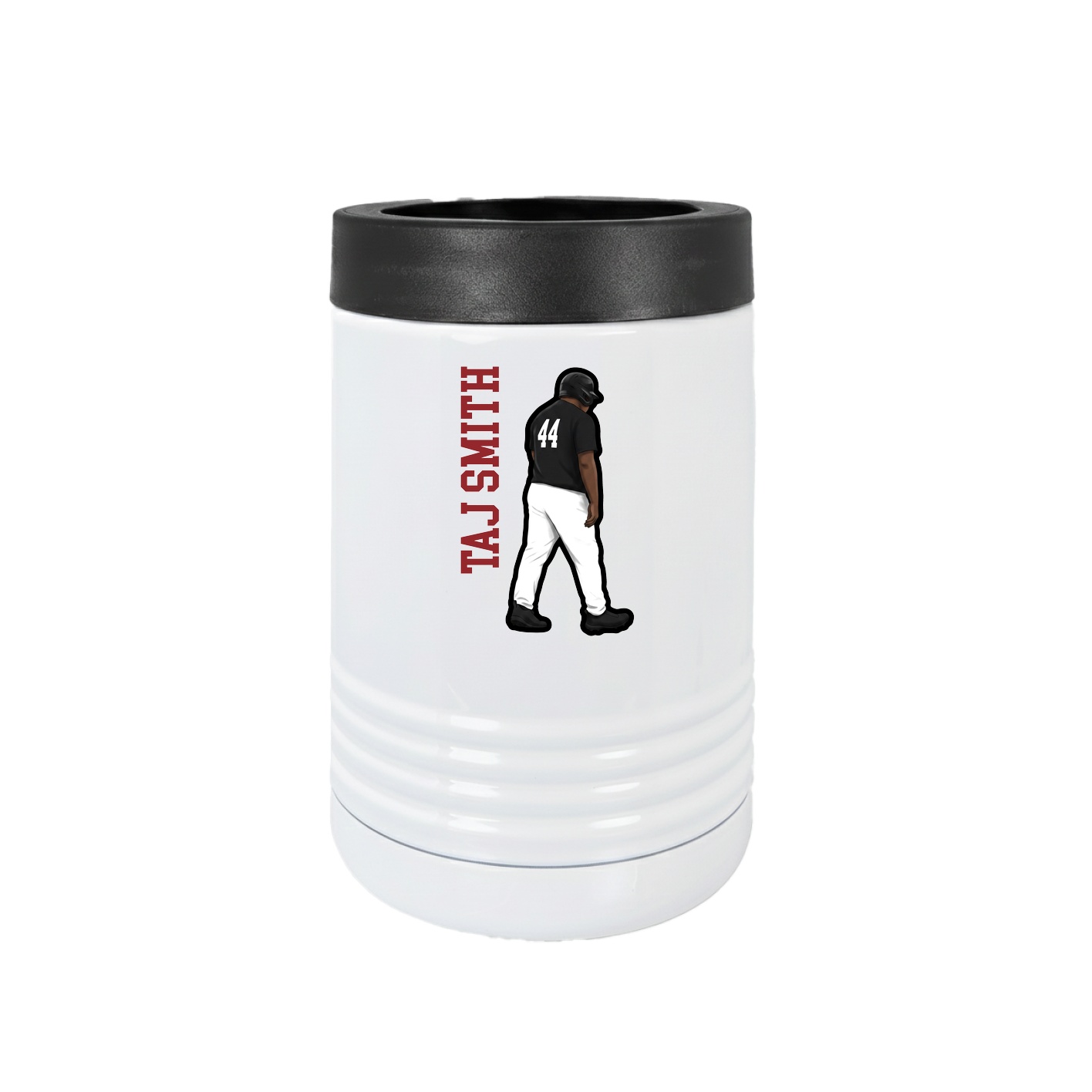 Beverage Holder — Name Vertical in White