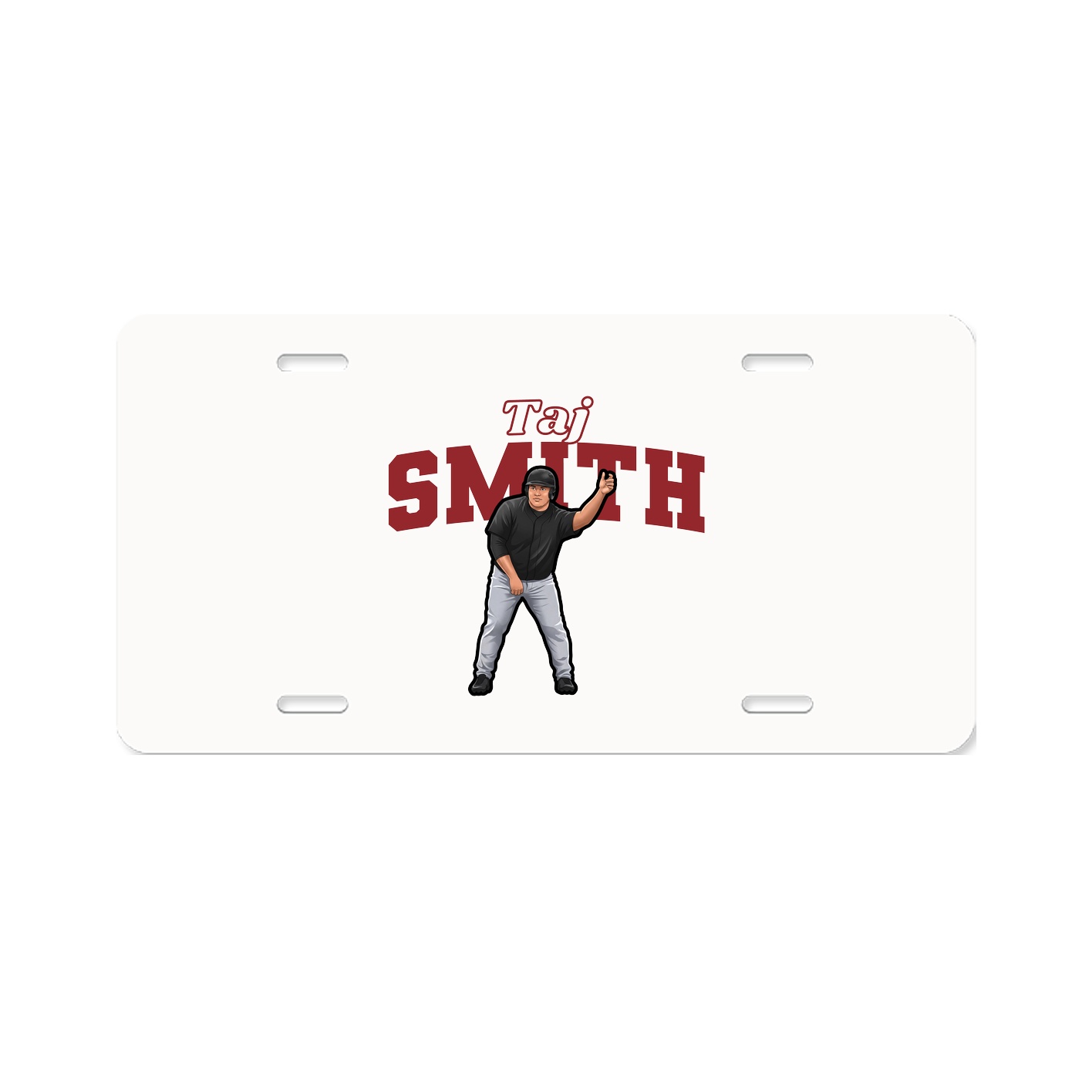 License Plate — Name Arch in Classic