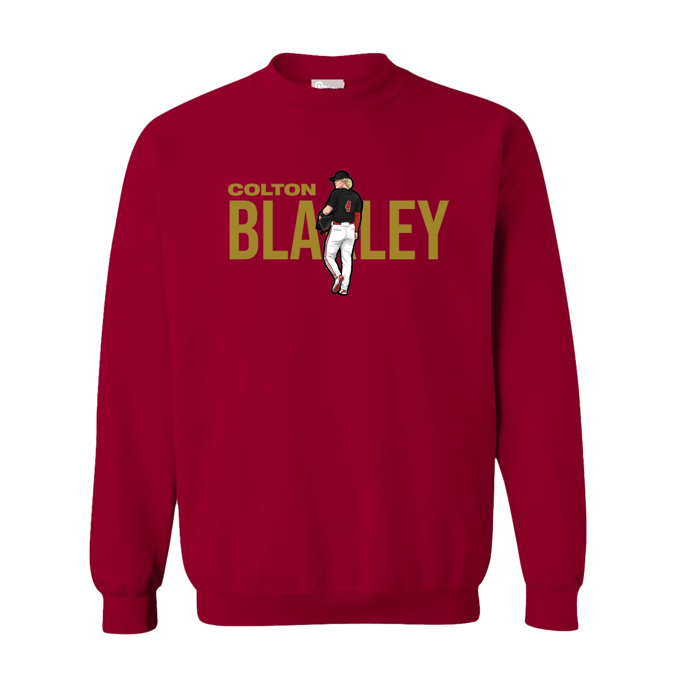 Fleece Crew — Player Name in Cardinal