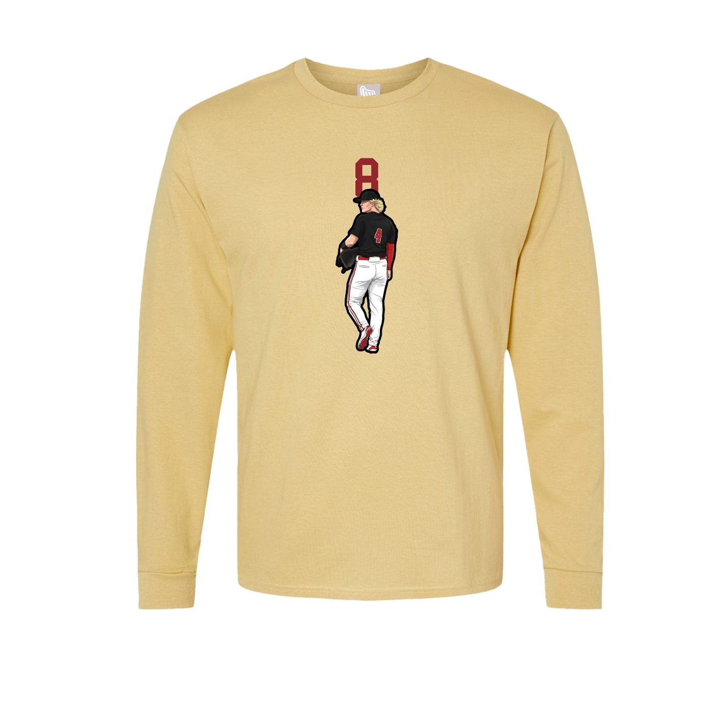 Long Sleeve Tee — Number Top in Vegas Gold