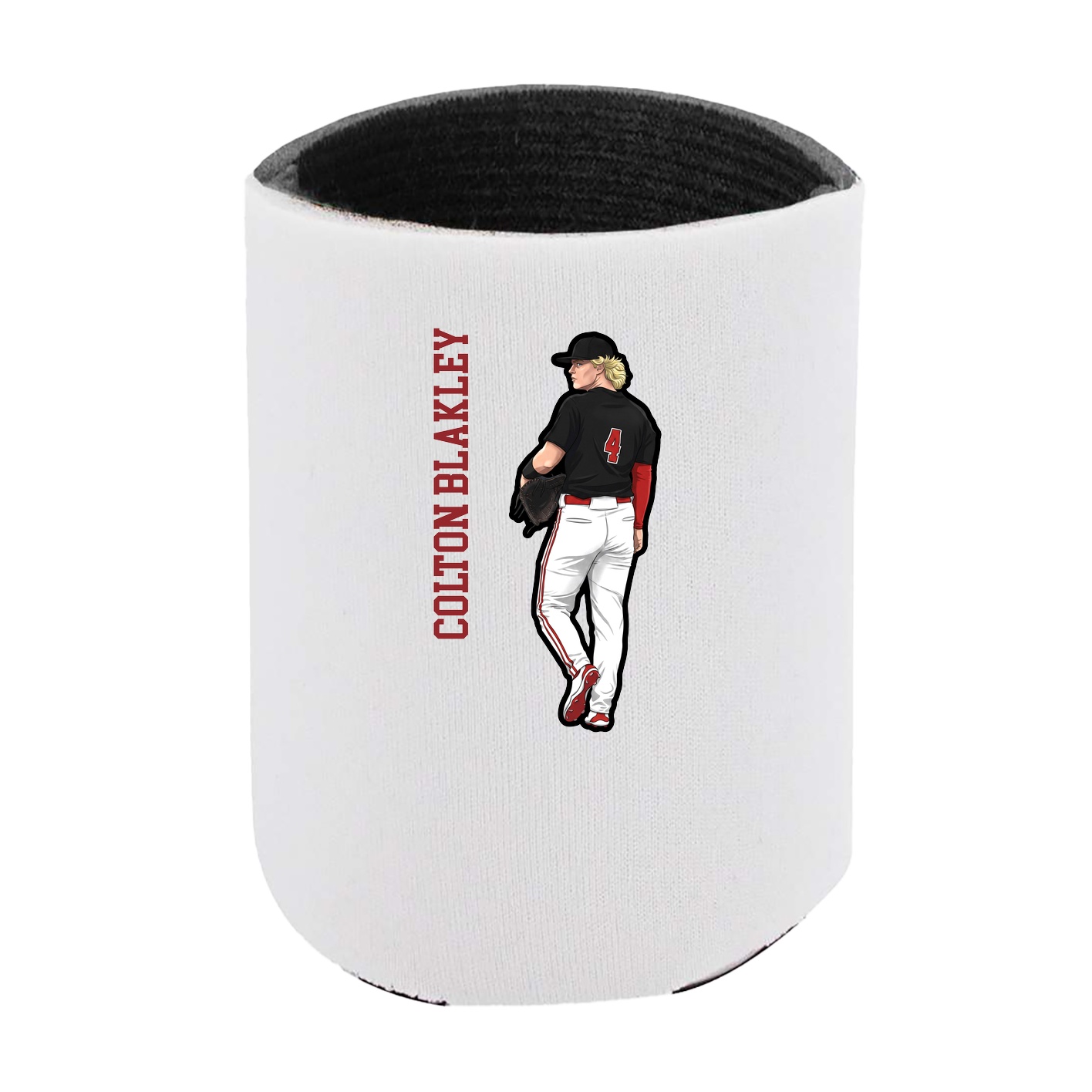 Can Holder — Name Vertical in White