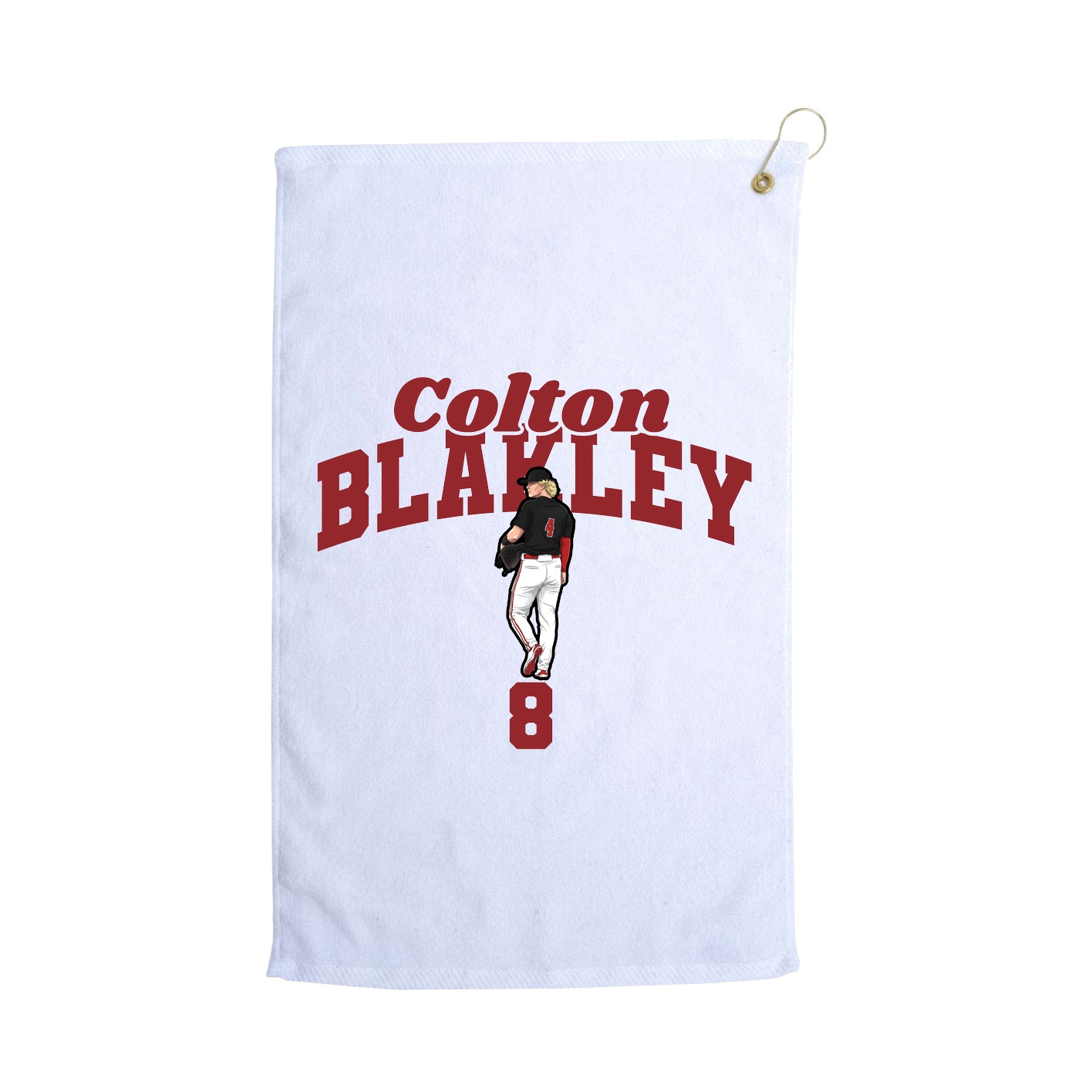 Golf Towel — Signature Arch in White