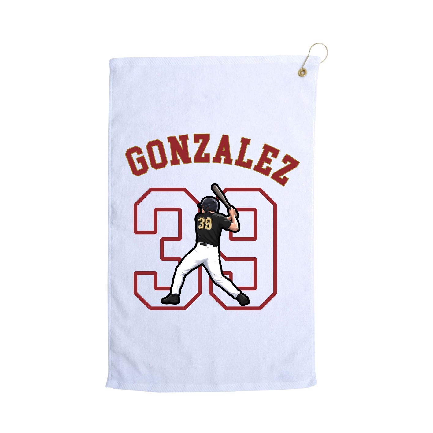 Golf Towel — Shirsey Arch in White
