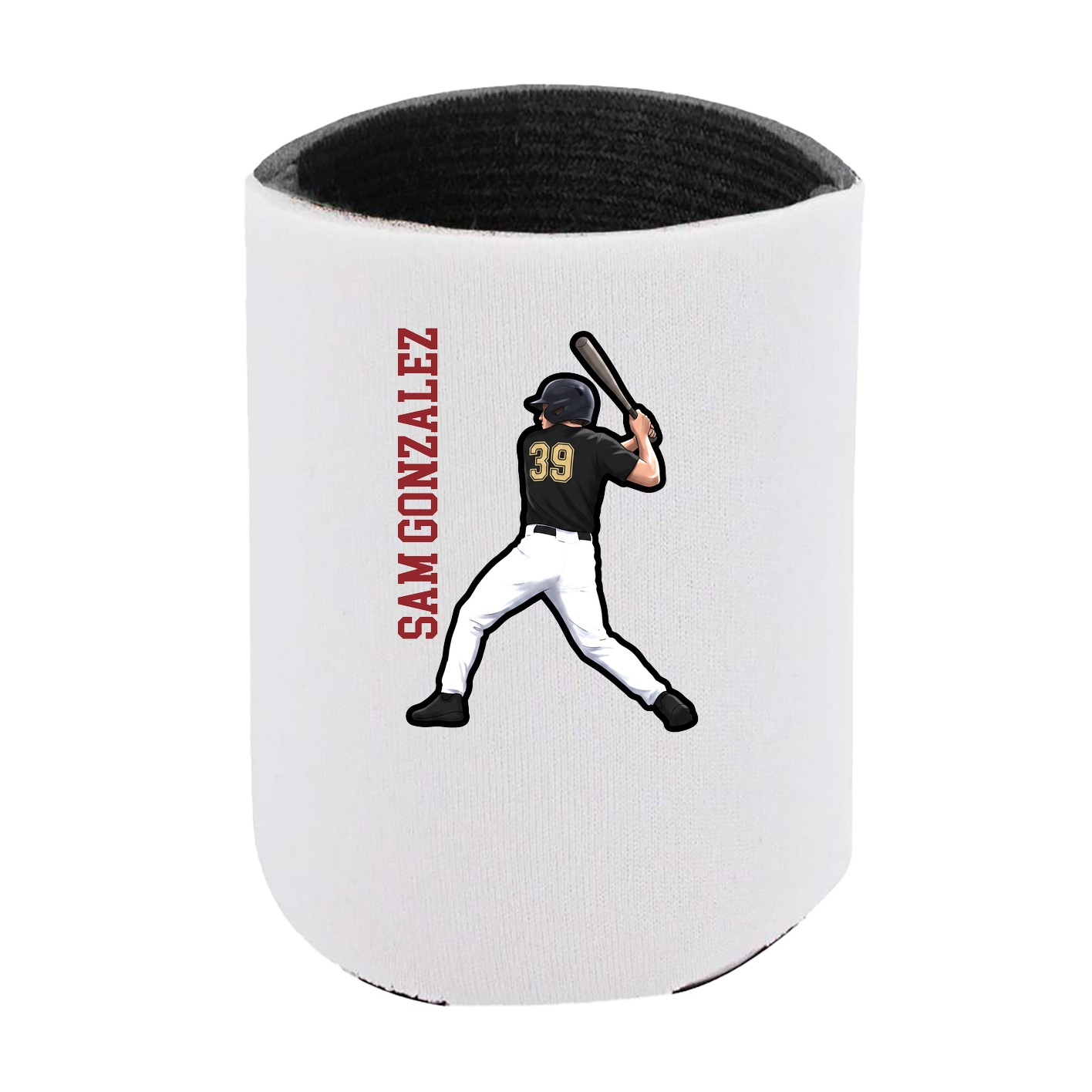 Can Holder — Name Vertical in White