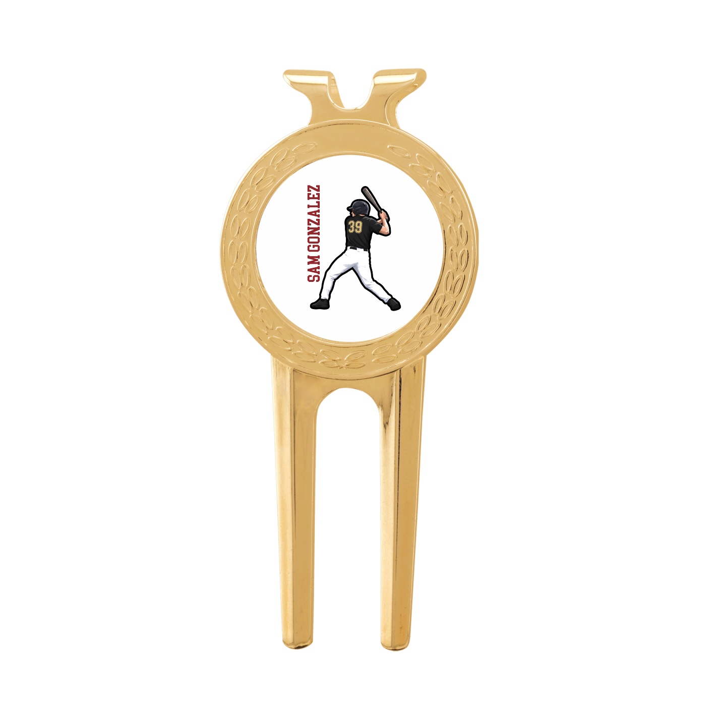 Divot Tool with Ball Marker — Name Vertical in Classic