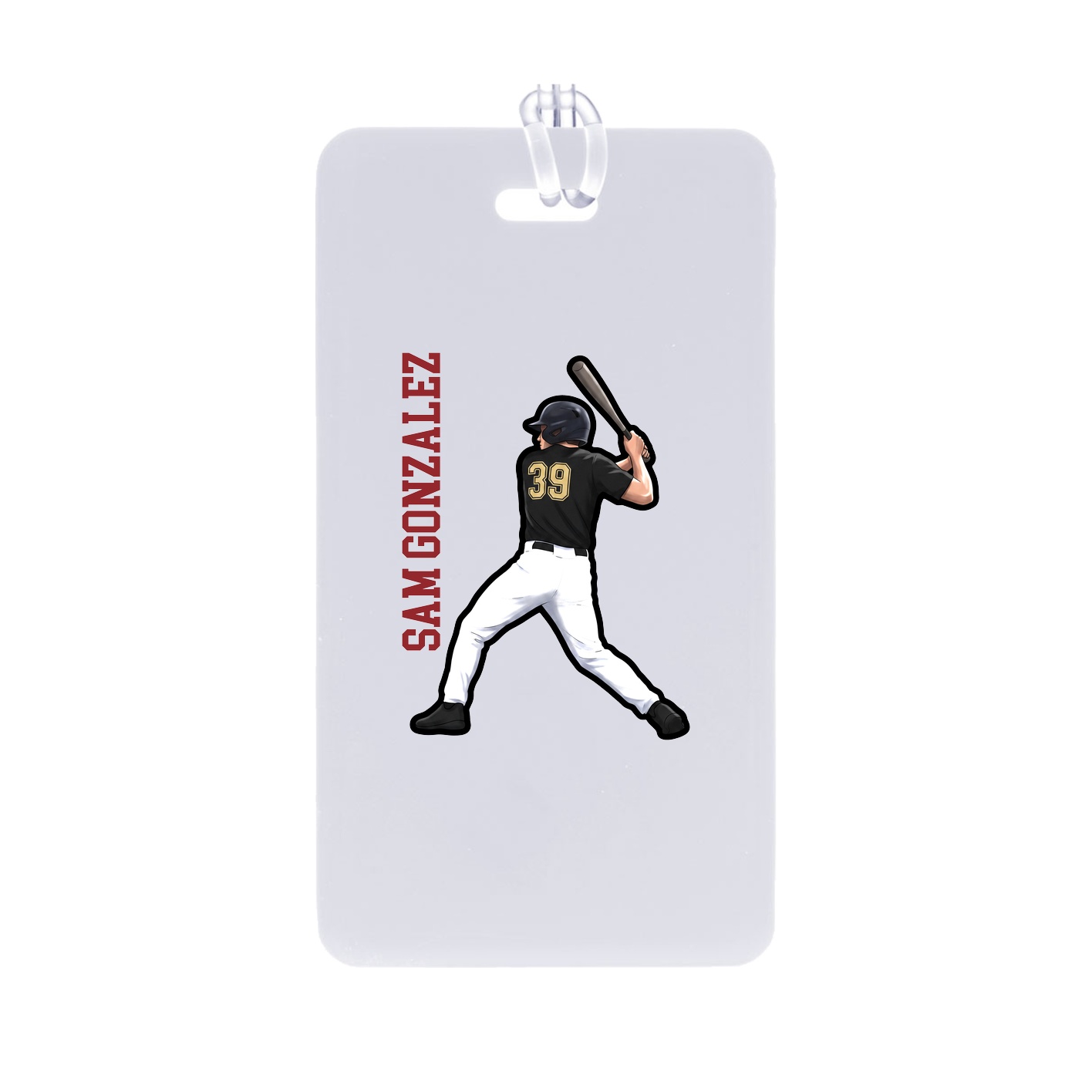 Bag Tag — Name Vertical in Classic