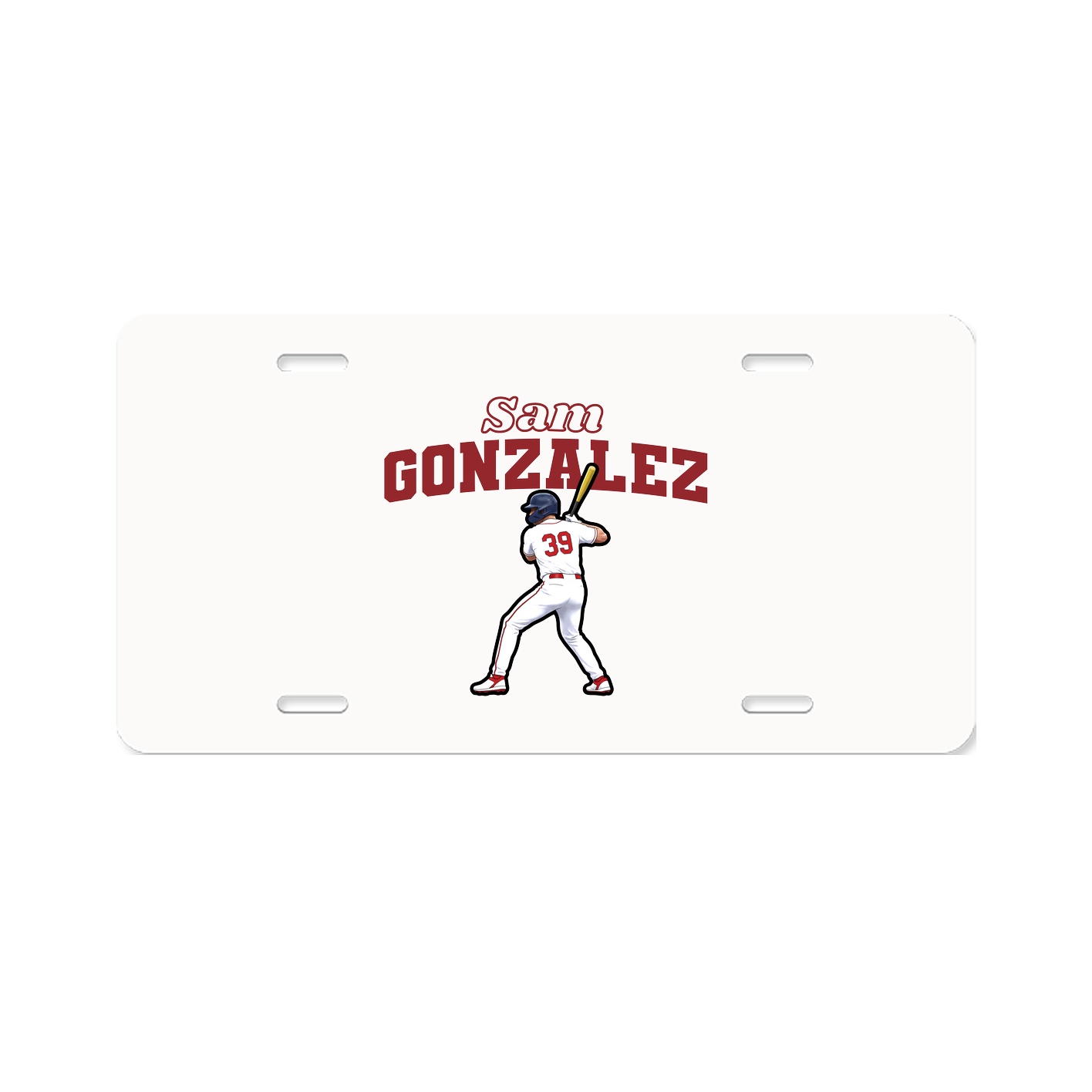 License Plate — Name Arch in Classic