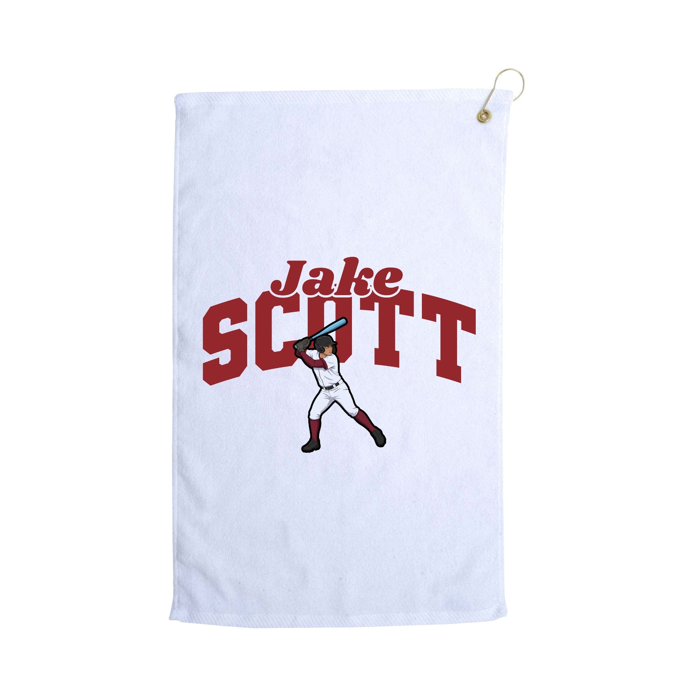 Golf Towel — Signature Arch in White