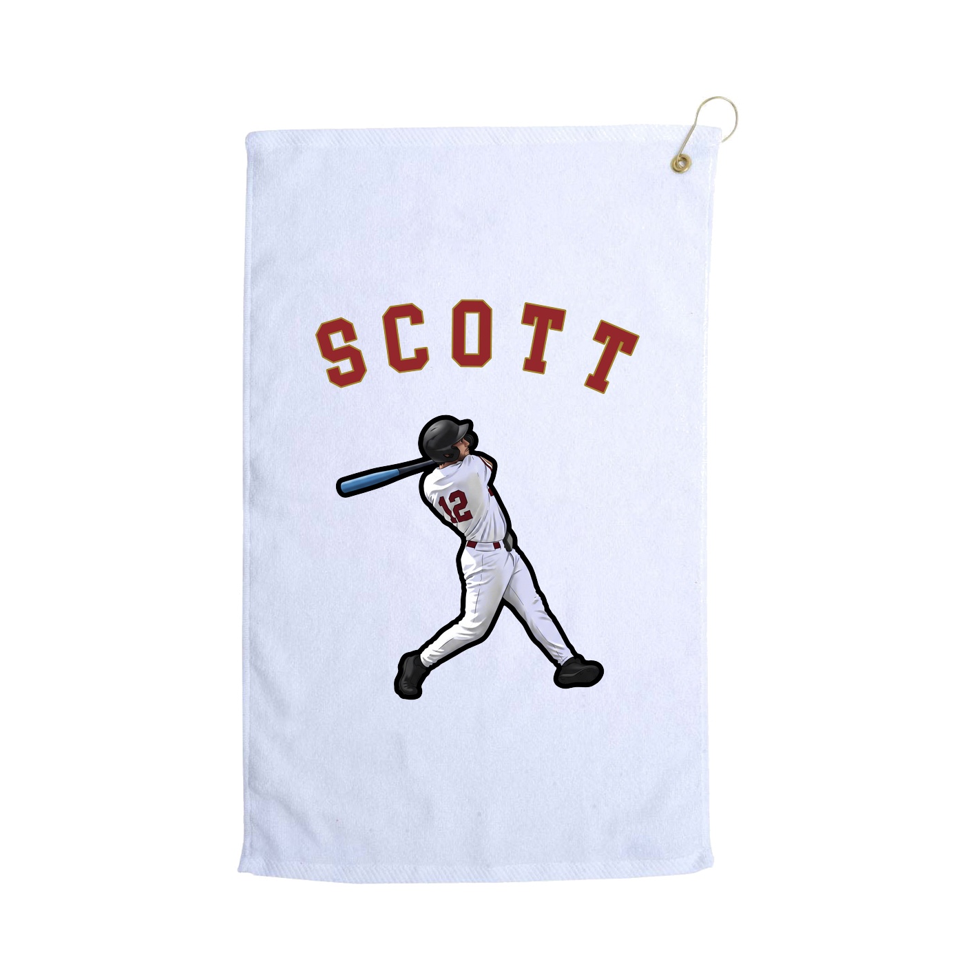 Golf Towel — Shirsey Arch in White