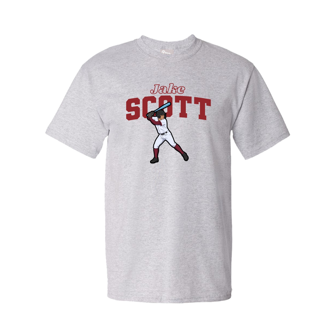 Tee — Name Arch in Grey