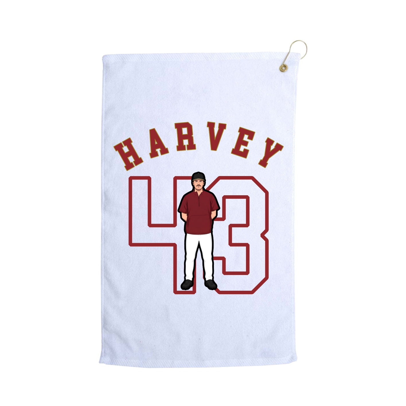 Golf Towel — Shirsey Arch in White