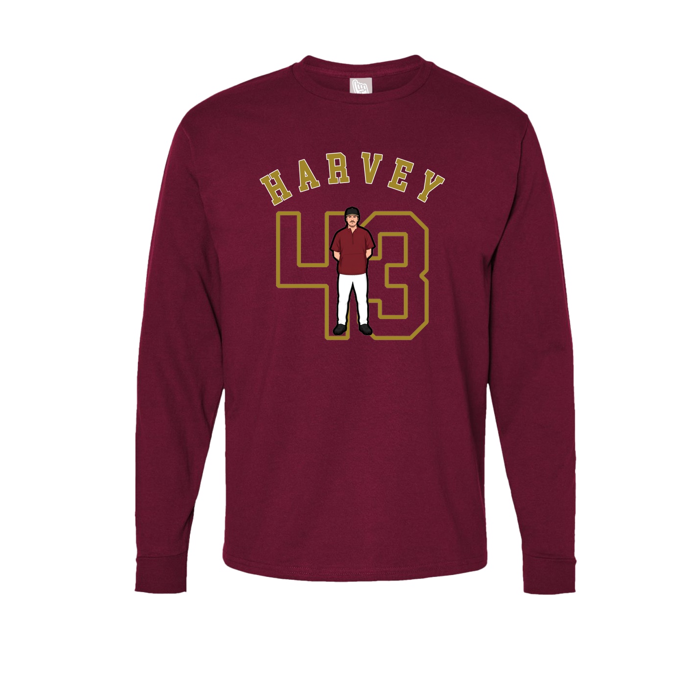 Long Sleeve Tee — Shirsey Arch in Cardinal