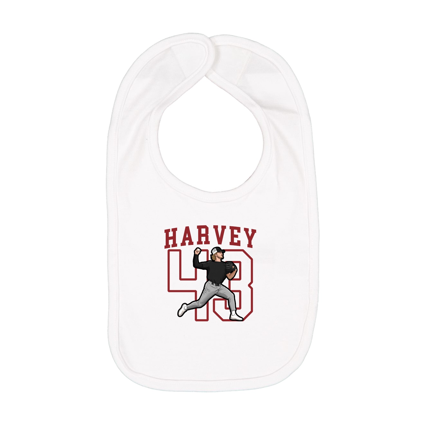 Infant Bib — Shirsey in White