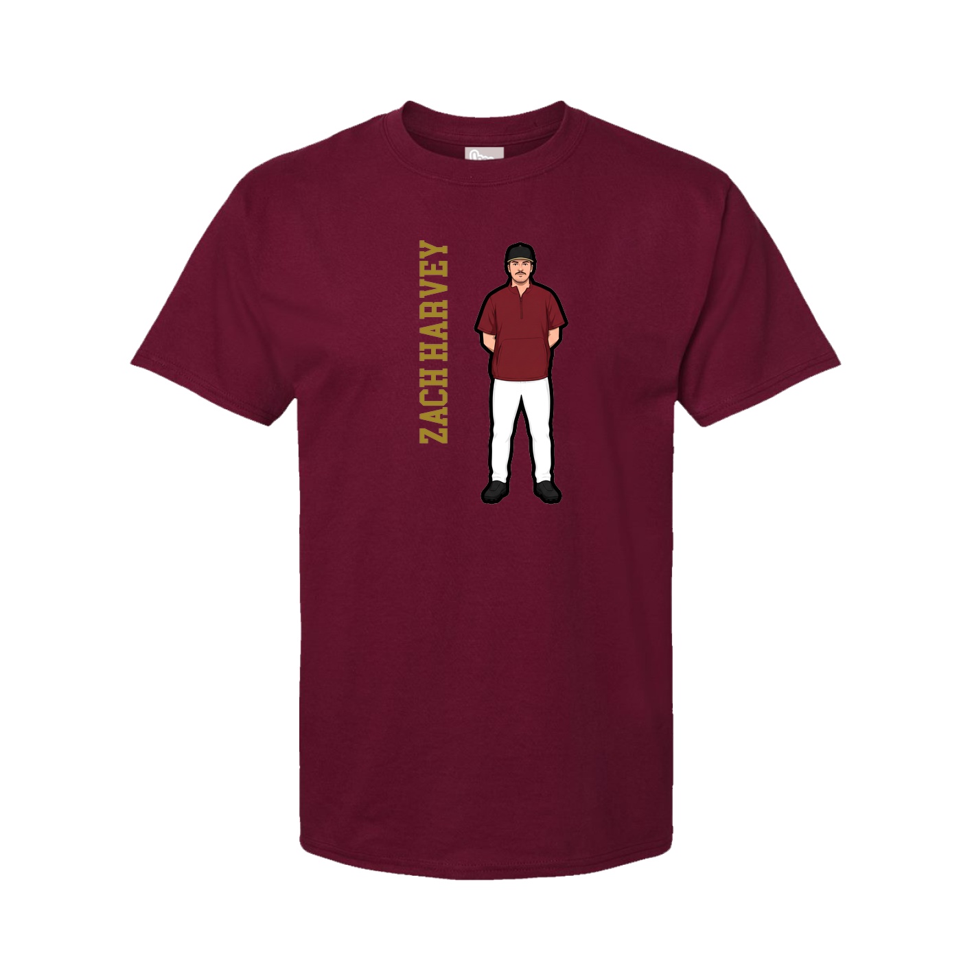 Tee — Name Vertical in Cardinal