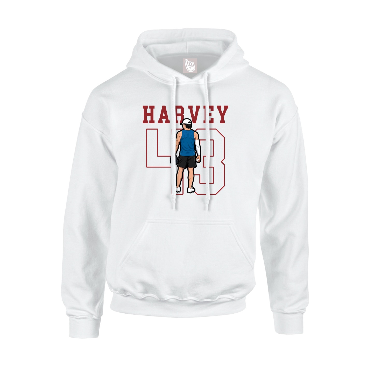 Hoodie — Shirsey in White