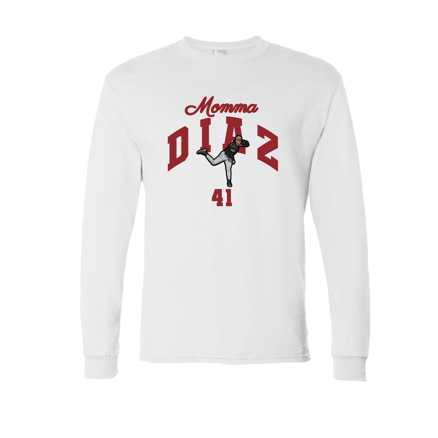 Long Sleeve Tee — Mothers Day Arch in White