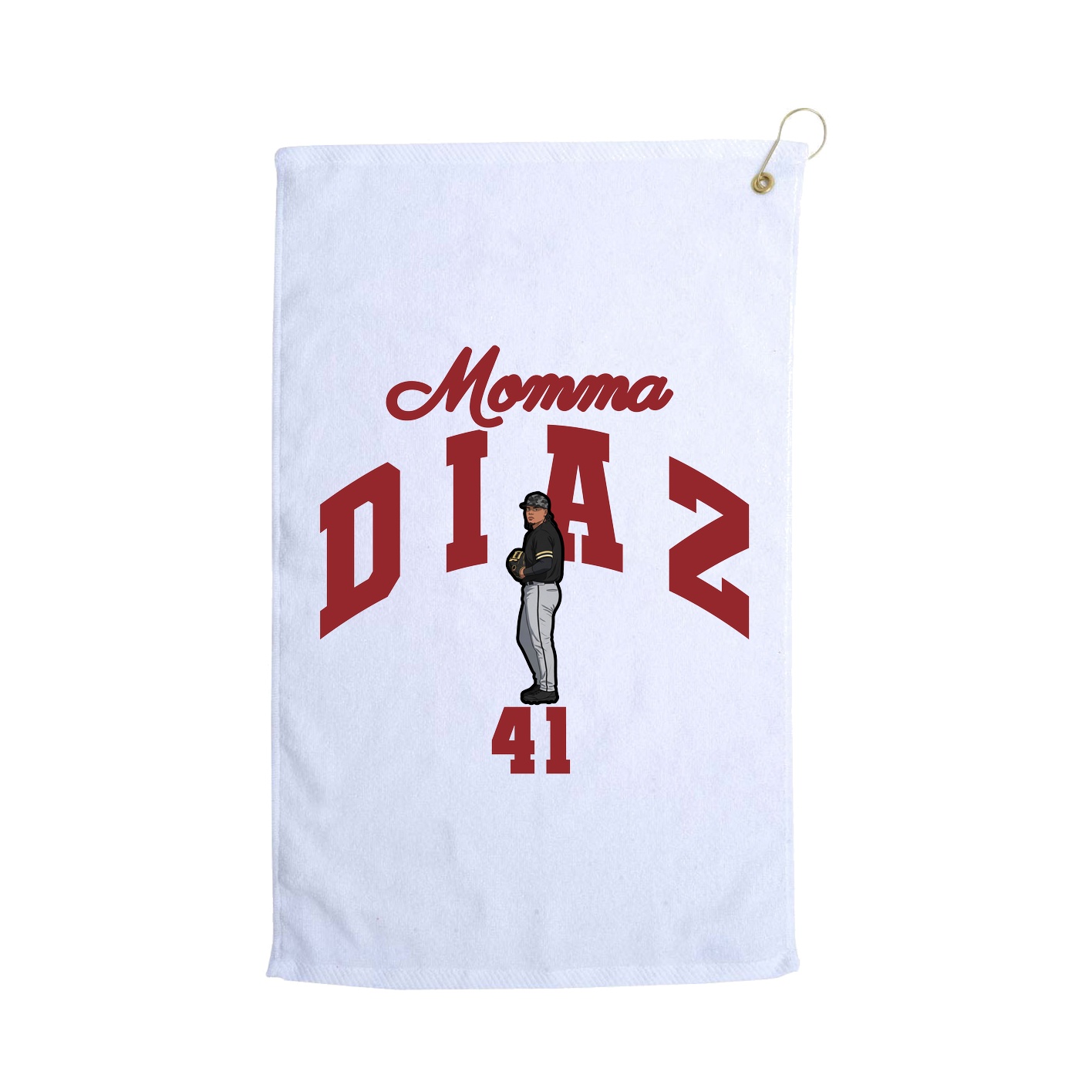 Golf Towel — Mothers Day Arch in White