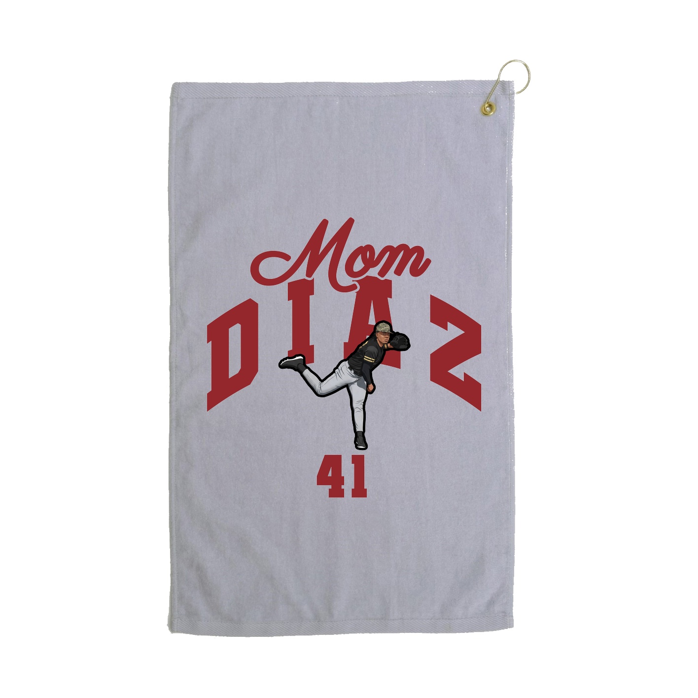 Golf Towel — Mothers Day Arch in Grey