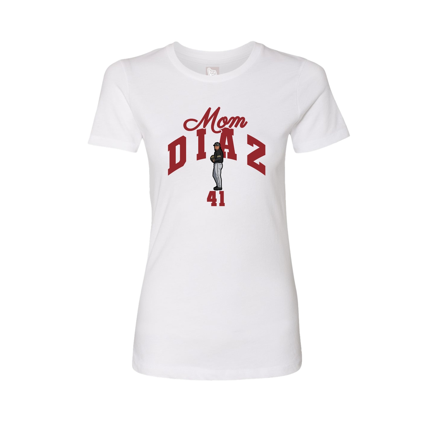 Womens Tee — Mothers Day Arch in White