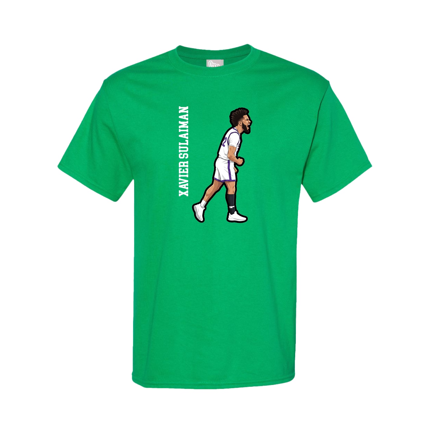 Tee — Name Vertical in Green