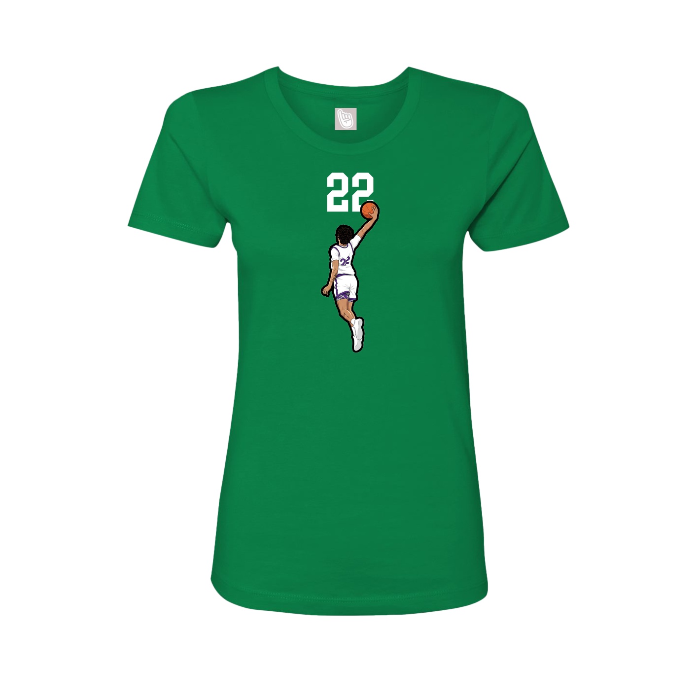 Womens Tee — Number Top in Green