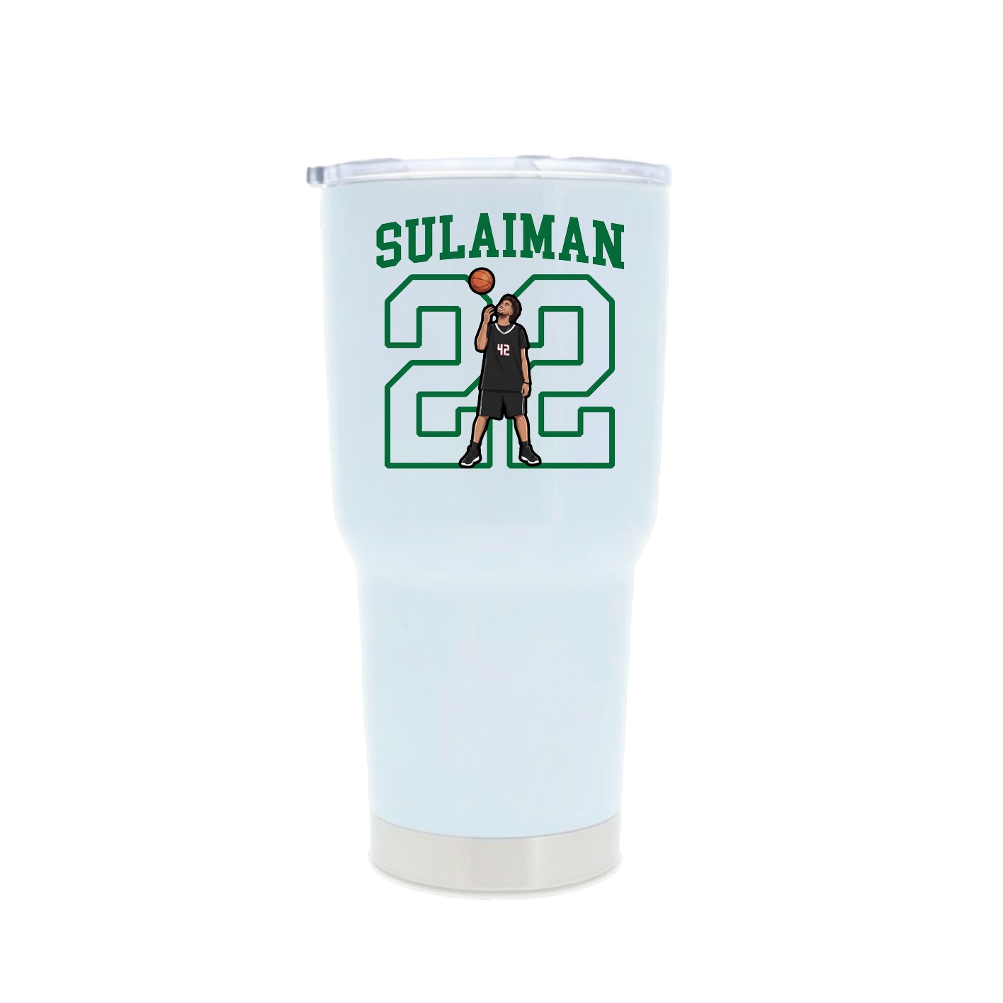 30oz Stainless Steel Tumbler — Shirsey in White