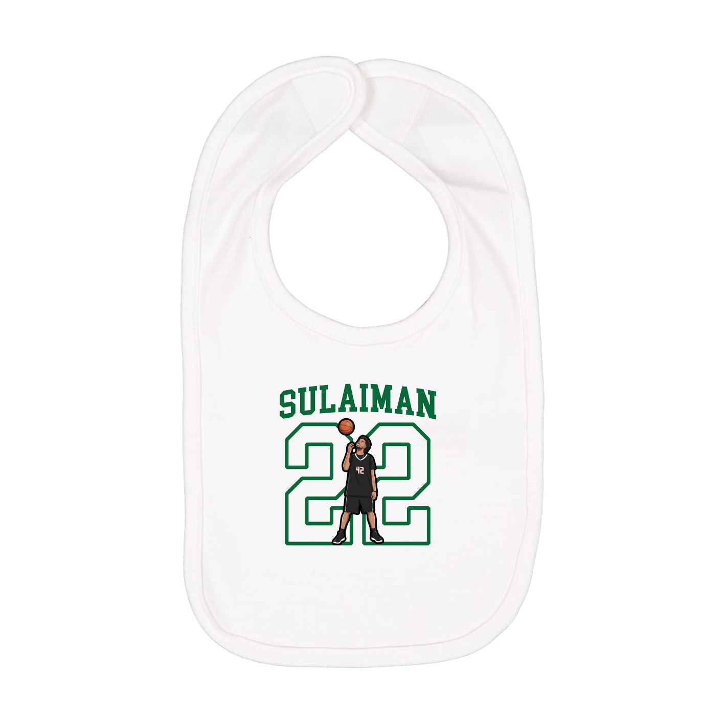 Infant Bib — Shirsey in White