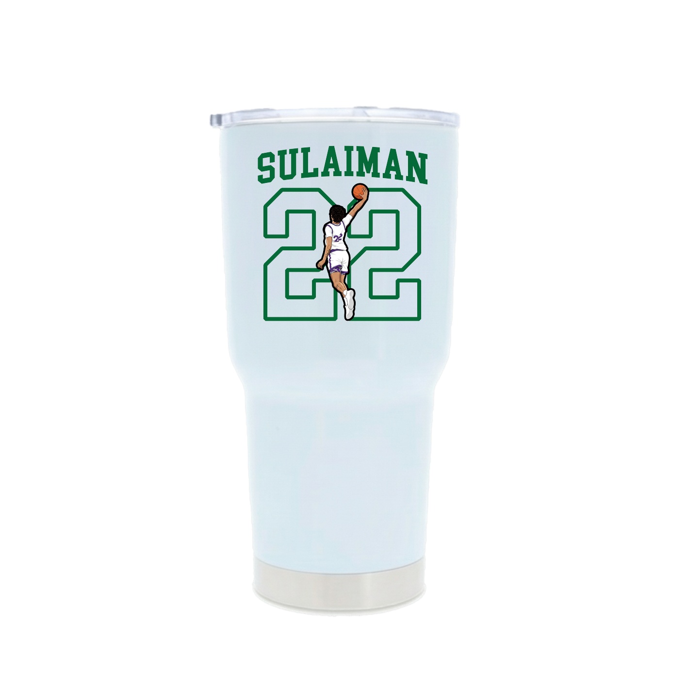 30oz Stainless Steel Tumbler — Shirsey in White