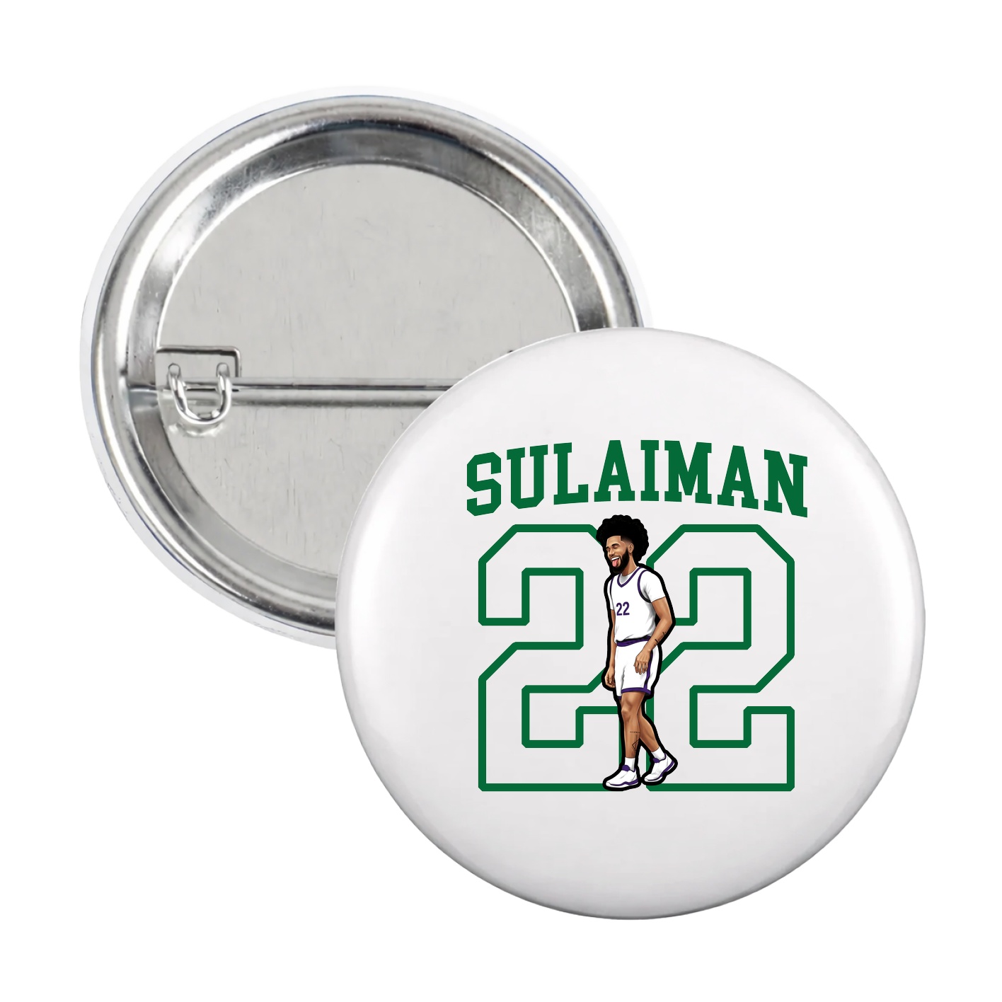 Game Day Button — Shirsey in White