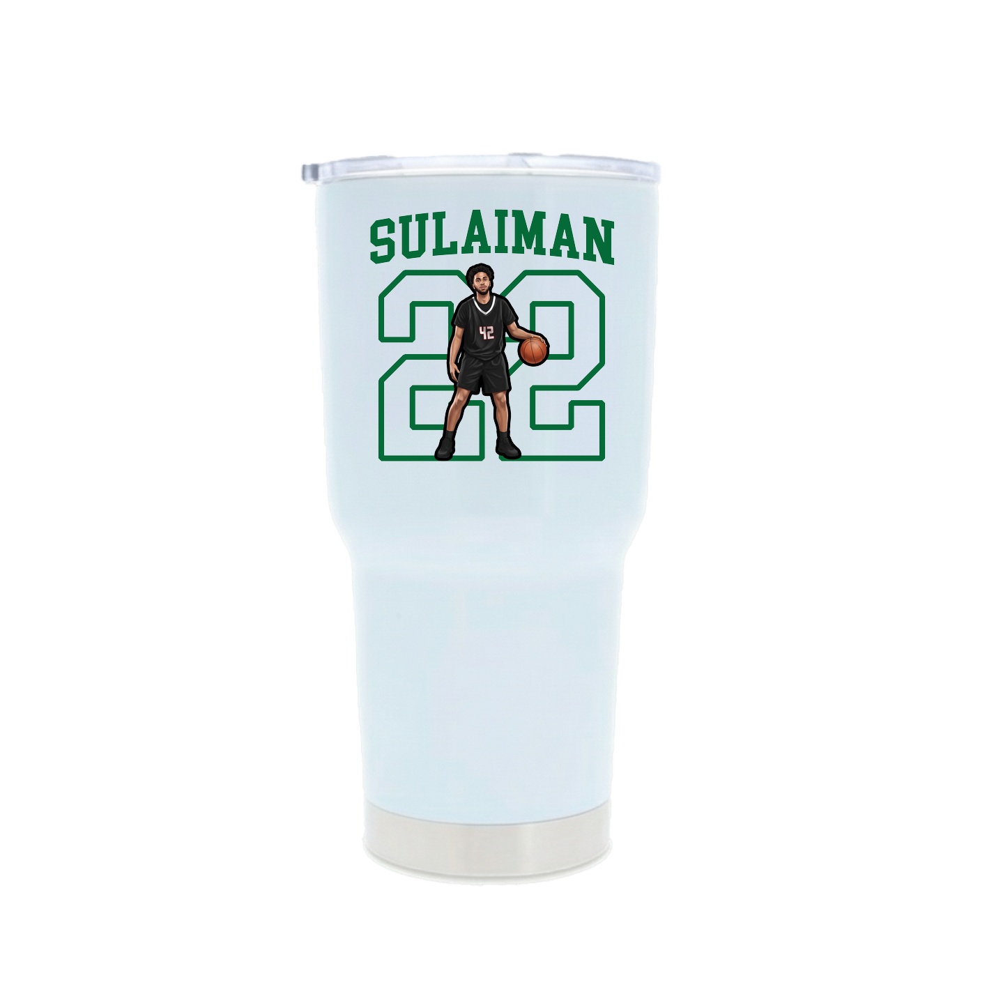 30oz Stainless Steel Tumbler — Shirsey in White