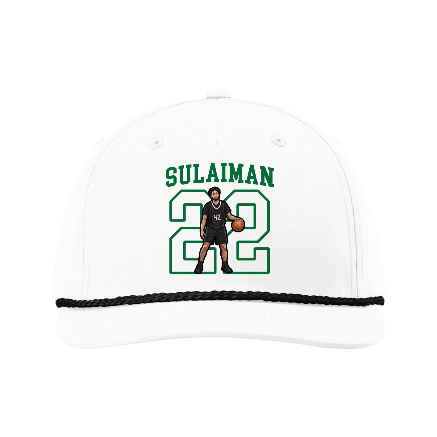 Five-Panel Classic Rope Cap — Shirsey in White