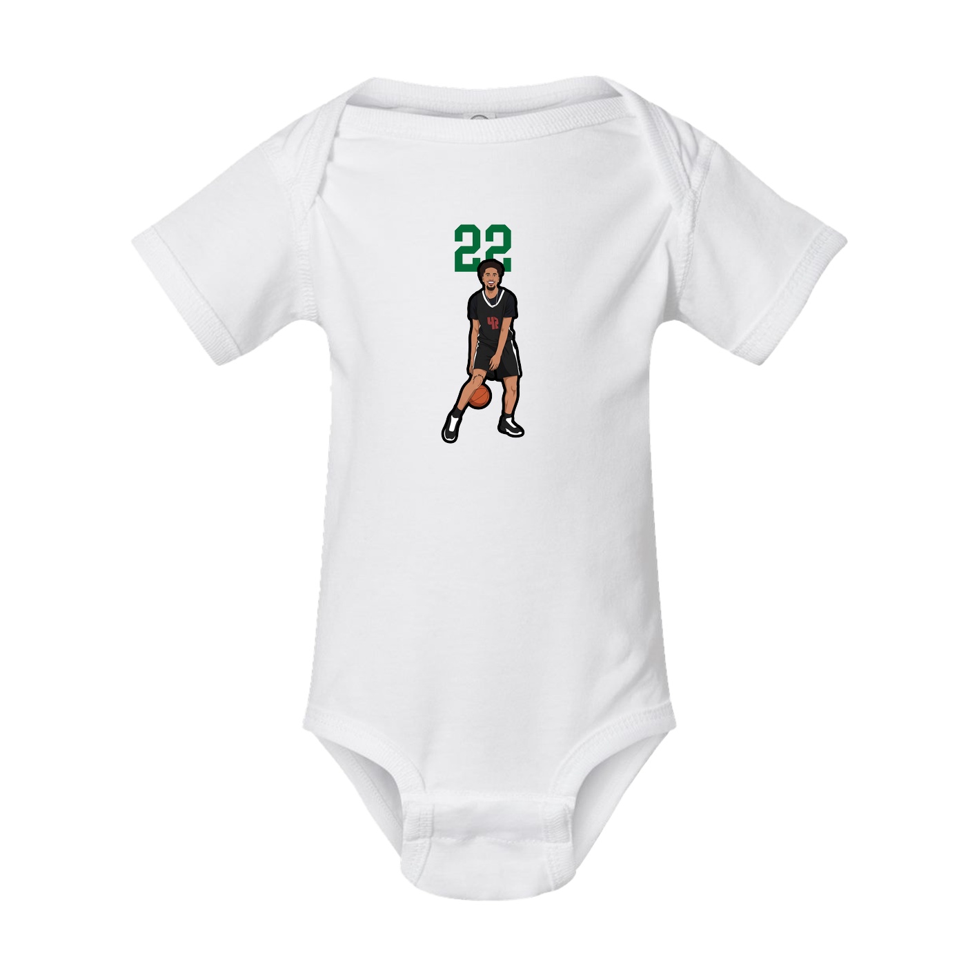 Baby Onesie — Number Top in White