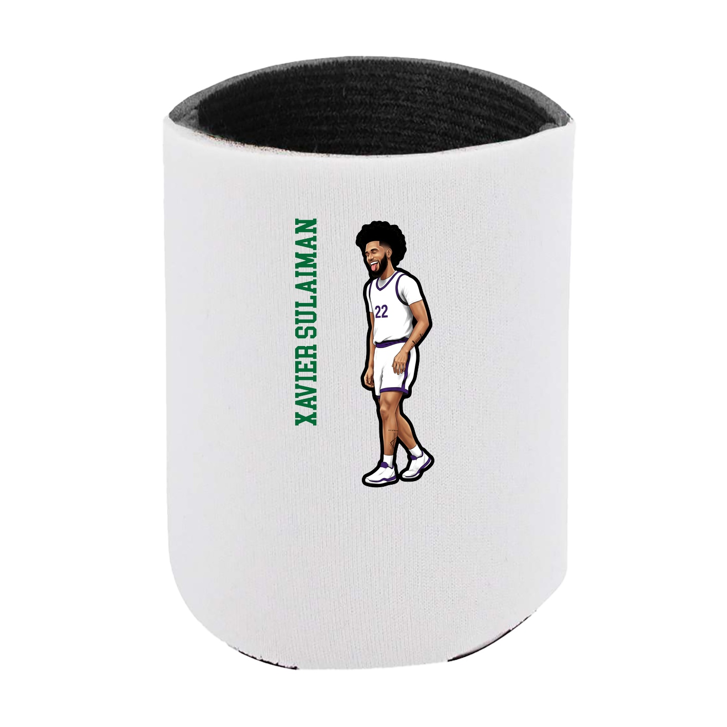 Can Holder — Name Vertical in White
