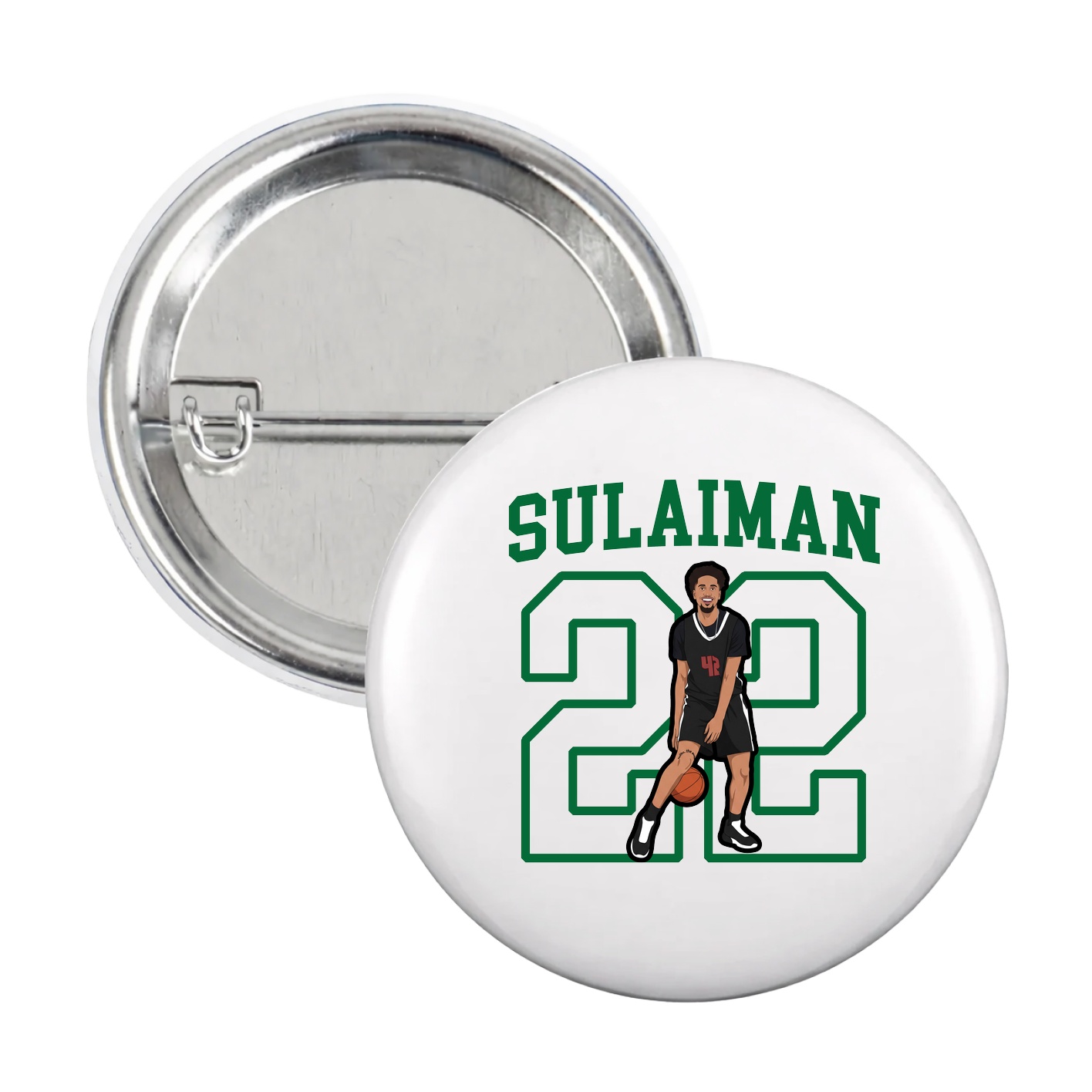 Game Day Button — Shirsey in White