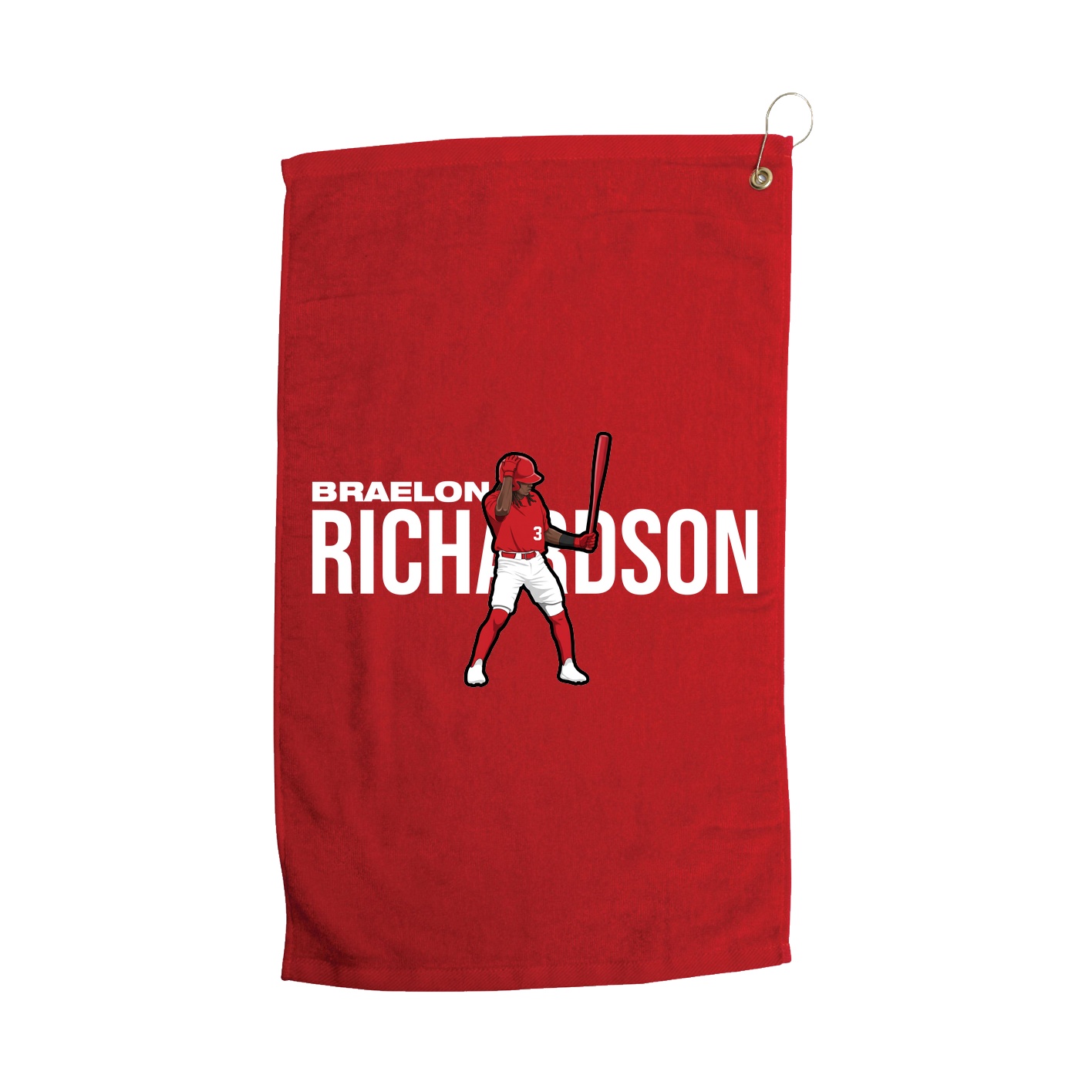 Golf Towel — Player Name in Red
