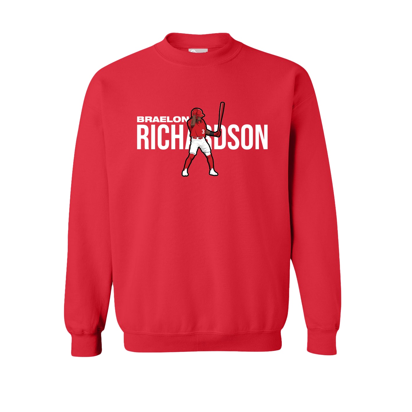 Fleece Crew — Player Name in Red