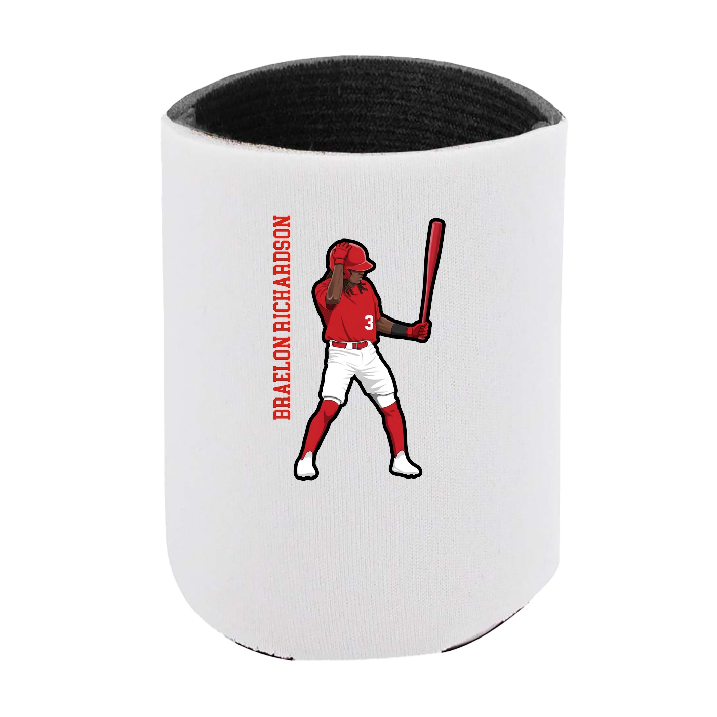 Can Holder — Name Vertical in White