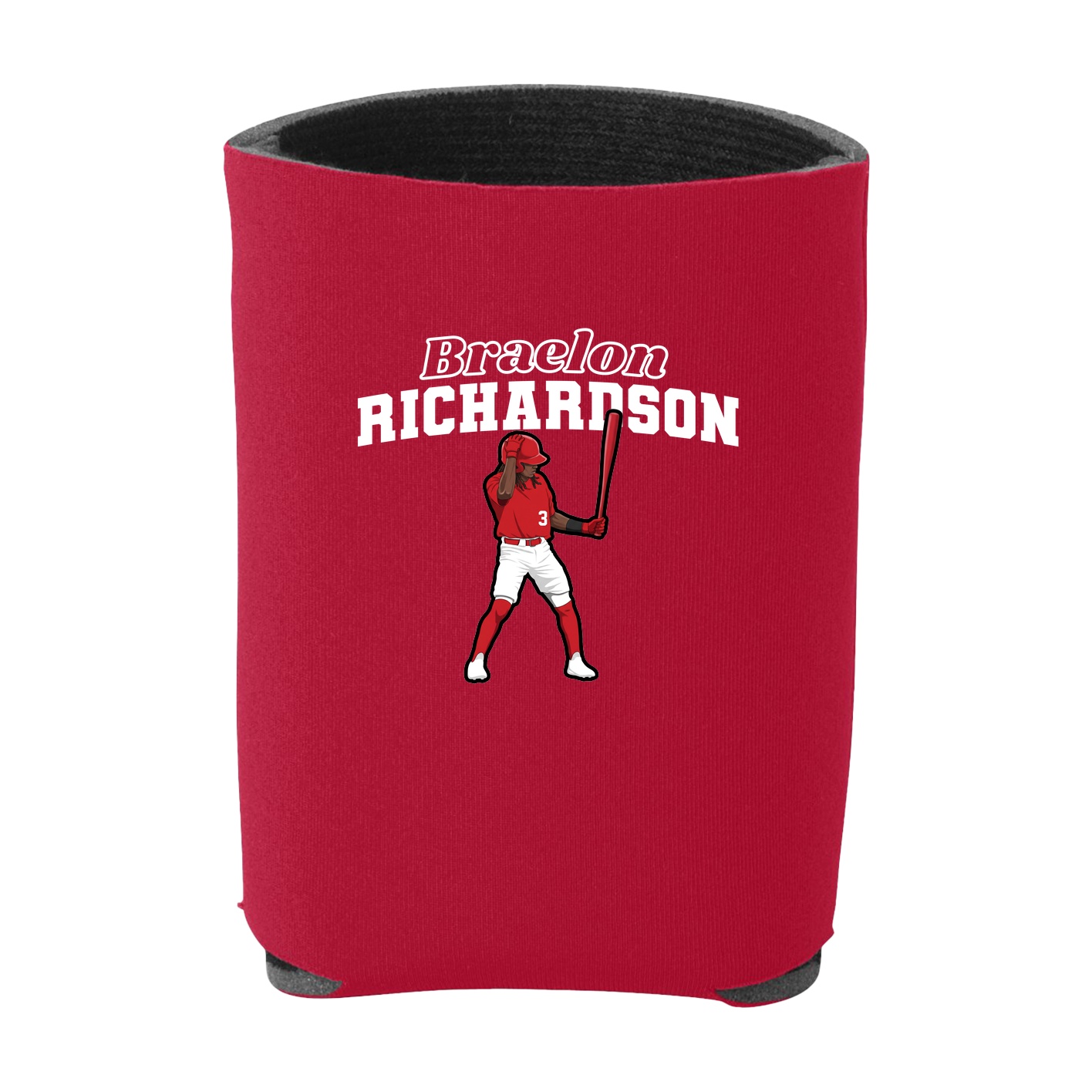 Can Holder — Name Arch in Red