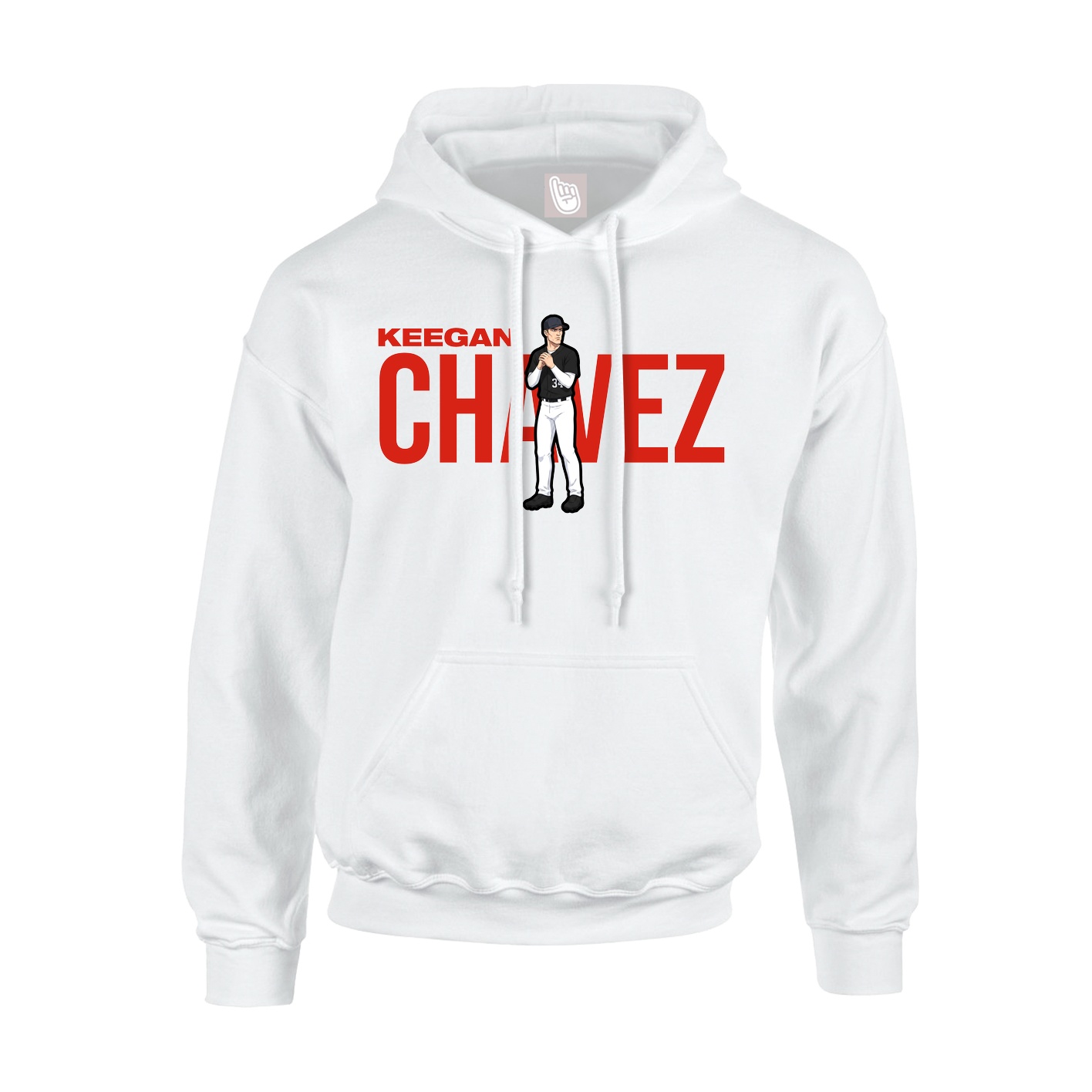 Hoodie — Player Name in White