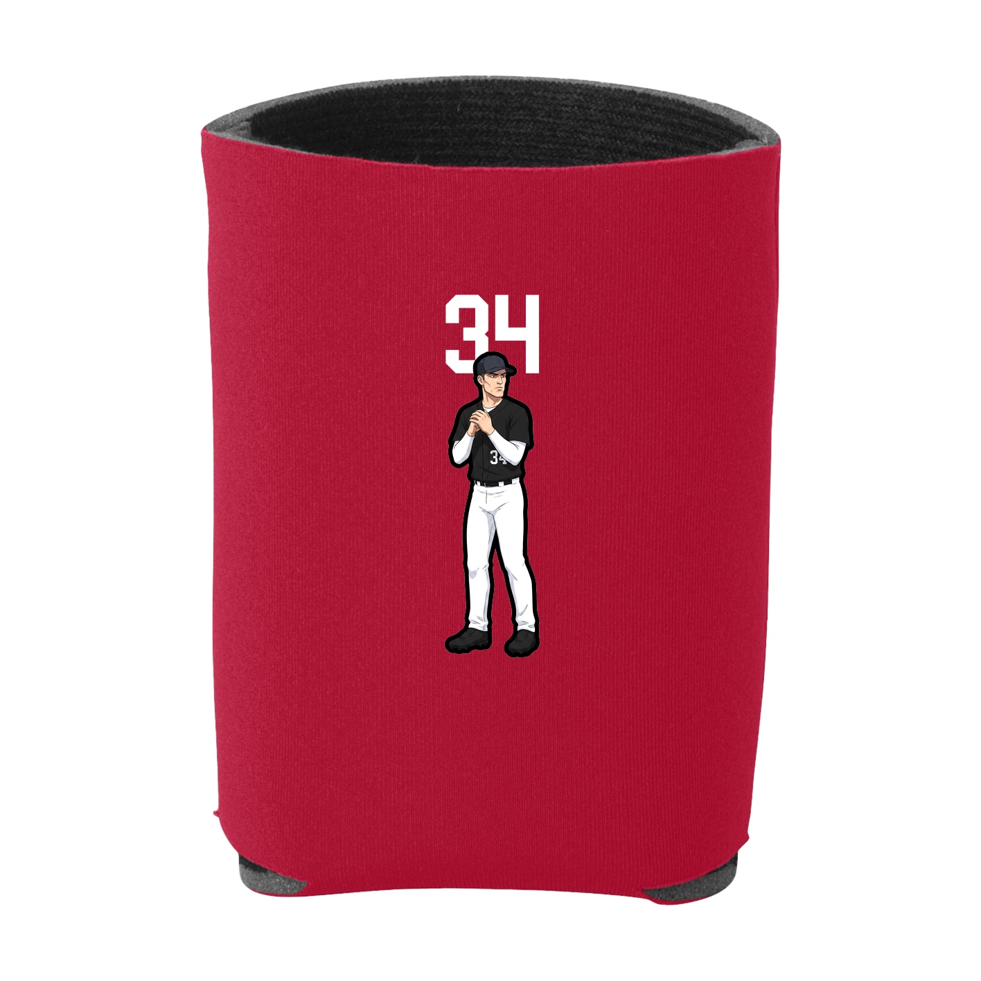 Can Holder — Number Top in Red