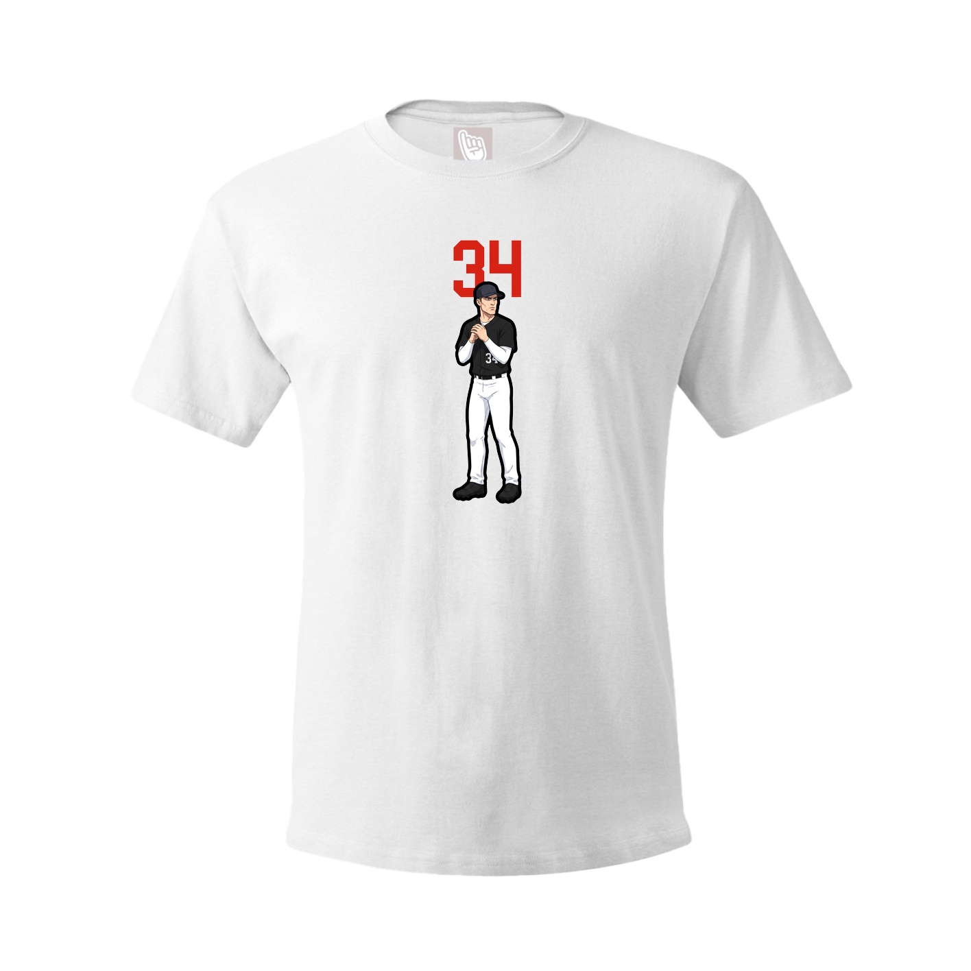 Tee — Number Top in White