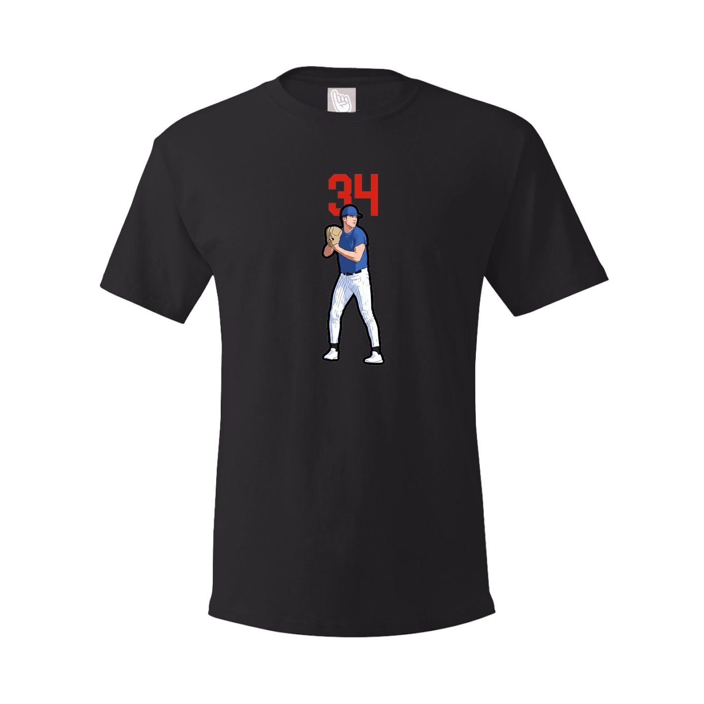 Youth Tee — Number Top in Black